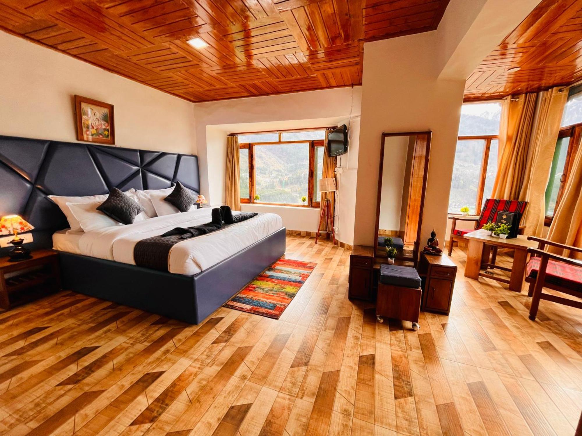 Himalayan River Mountain View 2 Bedrooms Cottage, Manali المظهر الخارجي الصورة