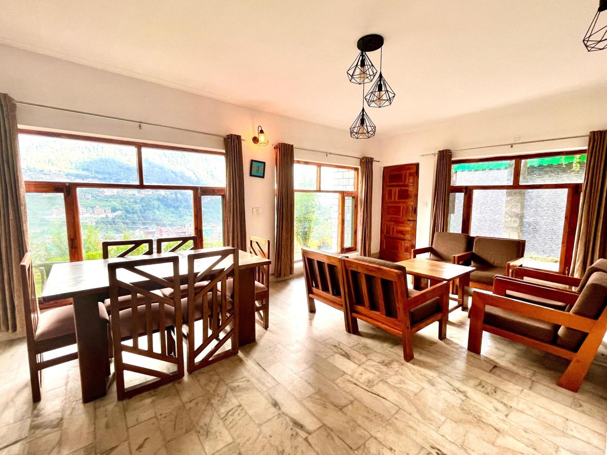 Himalayan River Mountain View 2 Bedrooms Cottage, Manali المظهر الخارجي الصورة