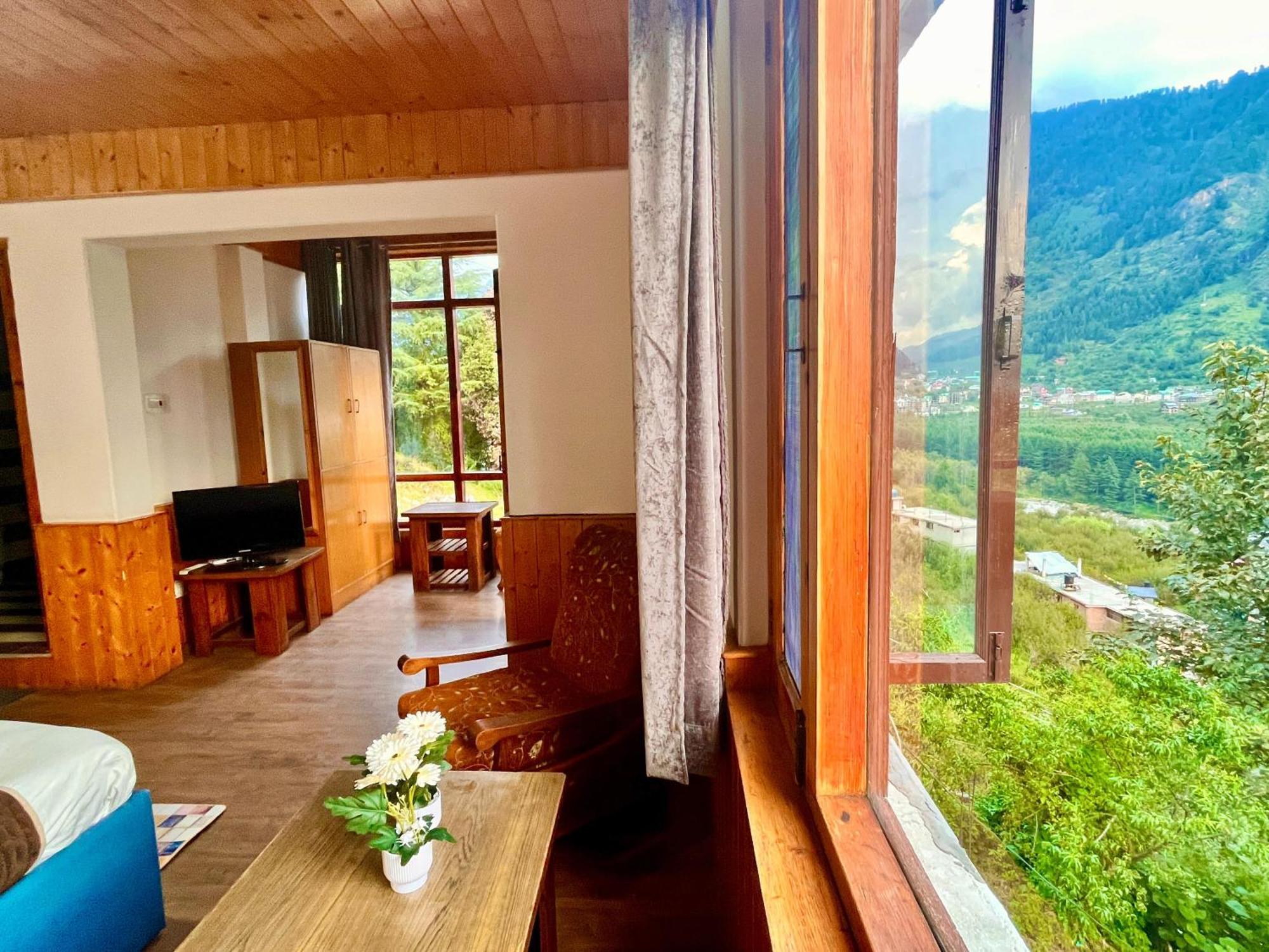 Himalayan River Mountain View 2 Bedrooms Cottage, Manali المظهر الخارجي الصورة